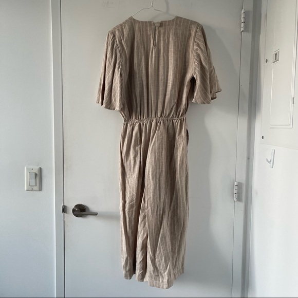 Linen Tie Front Jumpsuit - Picture 8 of 8